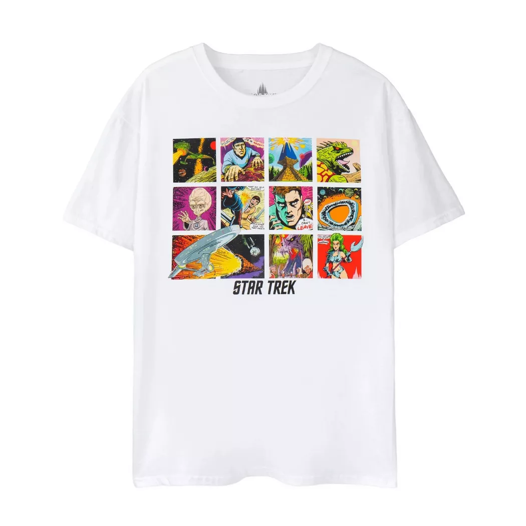 Star Trek - Tshirt,  T-Shirt Manches Courtes, L, Blanc