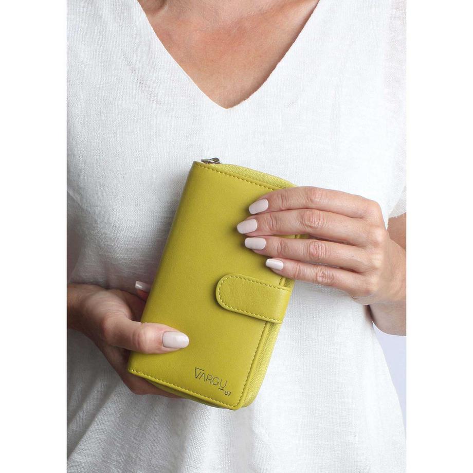 VARGU VINEM 1-A Mono Portafoglio in Vera Pelle  