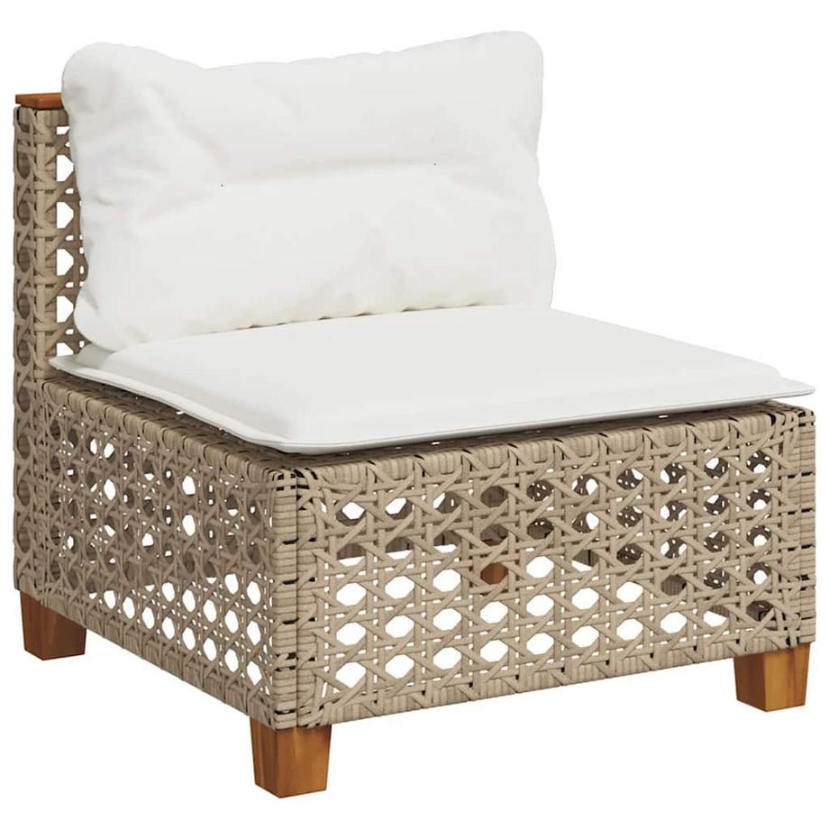 VidaXL Ensemble de canapés de jardin rotin synthétique  