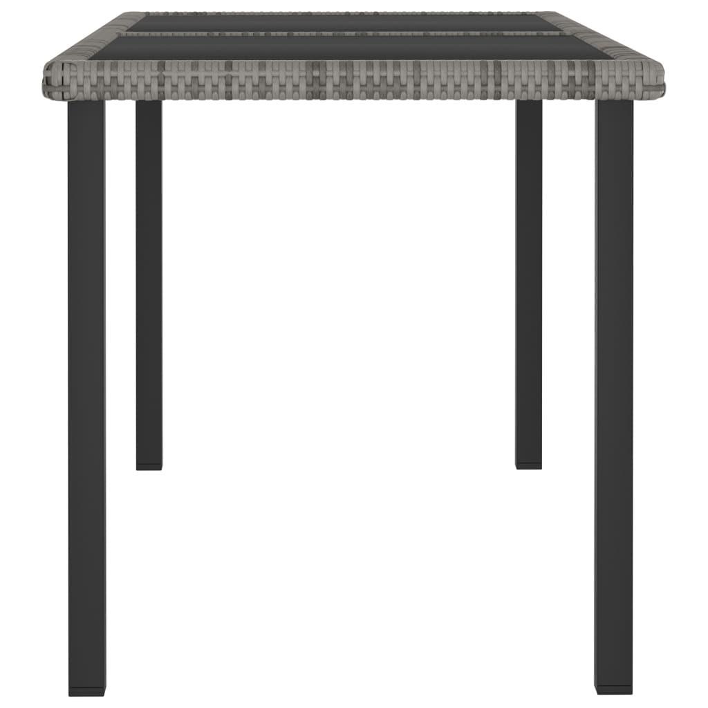 VidaXL Table de salle à manger de jardin rotin synthétique  