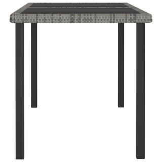 VidaXL Table de salle à manger de jardin rotin synthétique  