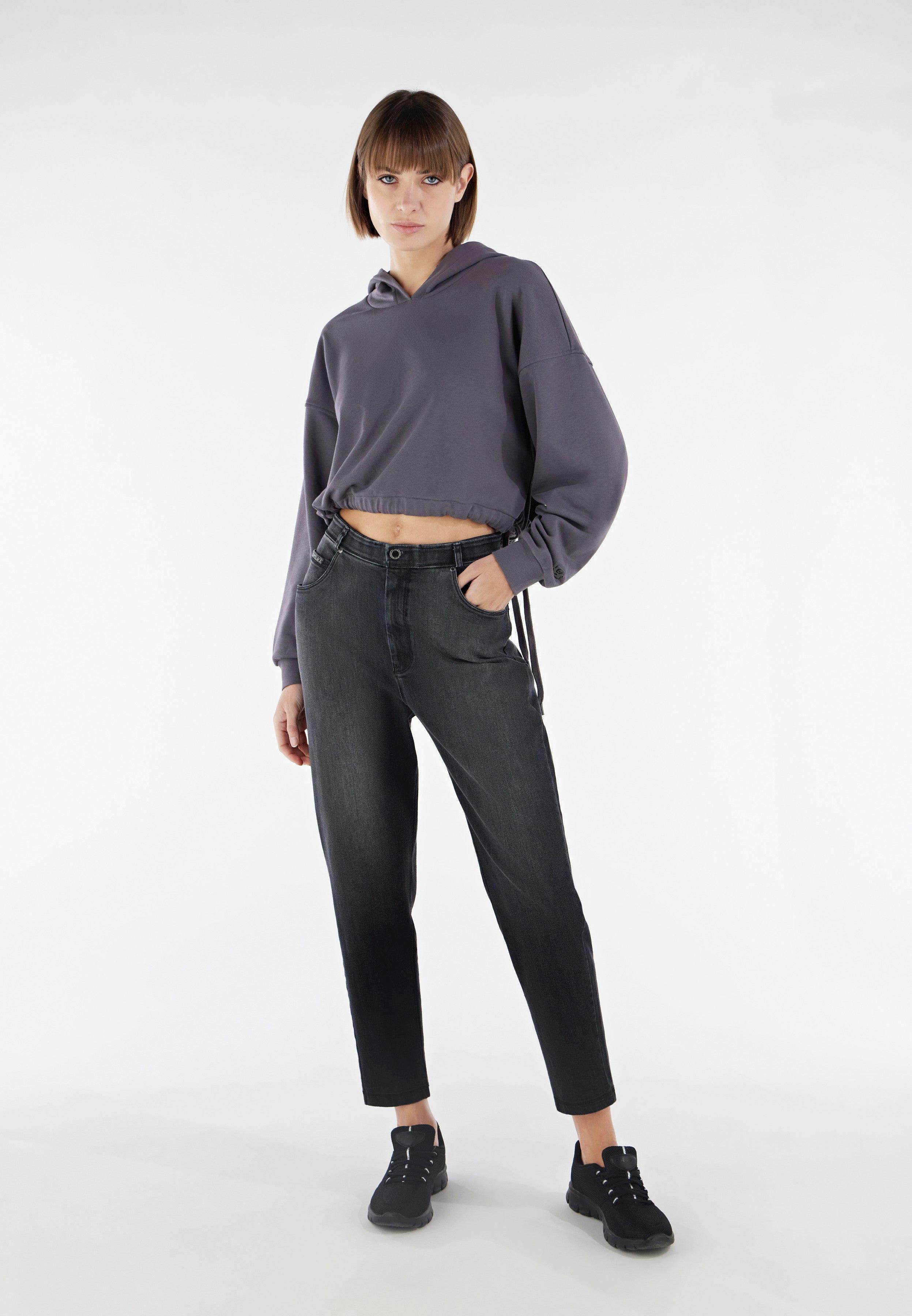 FREDDY Black High Waist Wide Leg Stretch Denim Jeans  