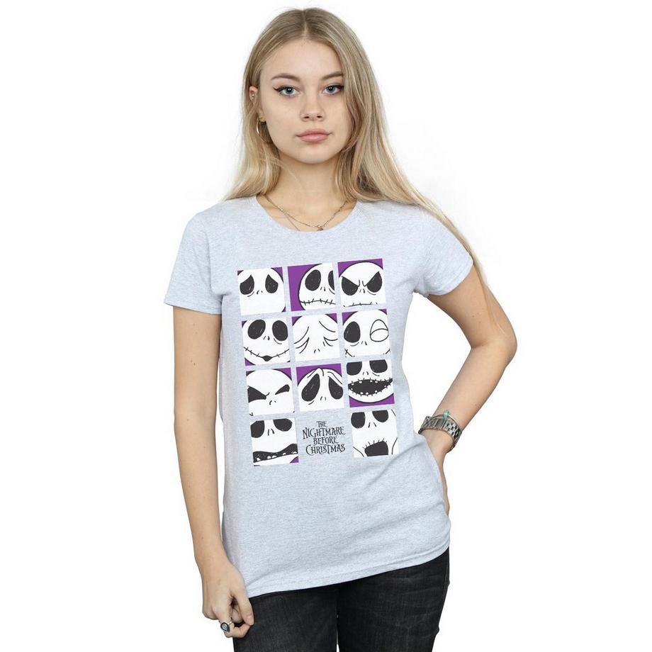 Disney Nightmare Before Christmas Many Faces Of Jack T-Shirt  