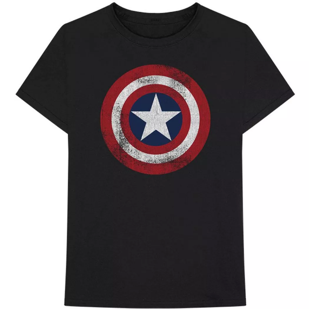 CAPTAIN AMERICA - TShirt, für Damen, Schwarz, Größe S