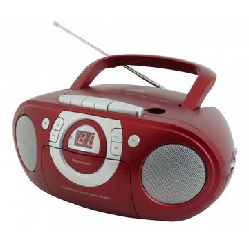 Soundmaster SCD5100RO impianto stereo portatile Grigio, Rosso