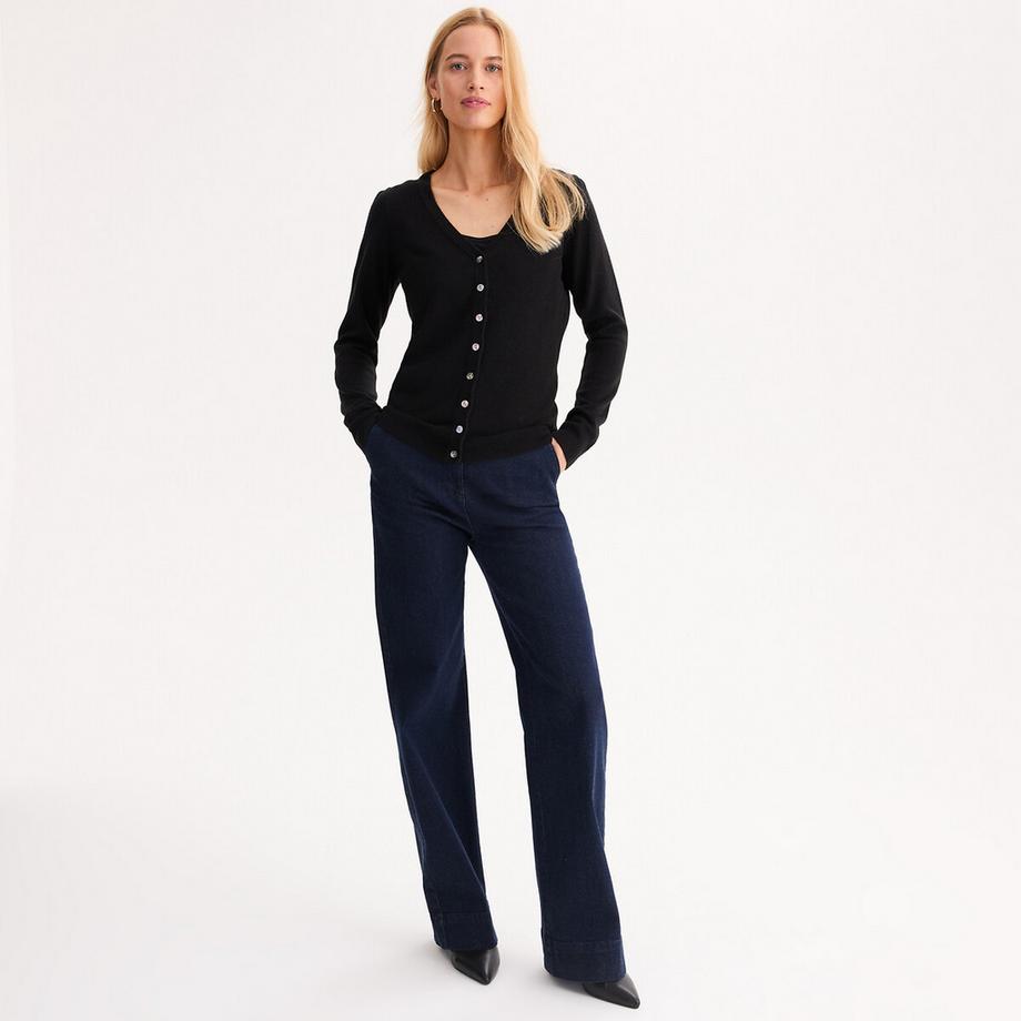 La Redoute Collections Cardigan Col V Maille Fine  