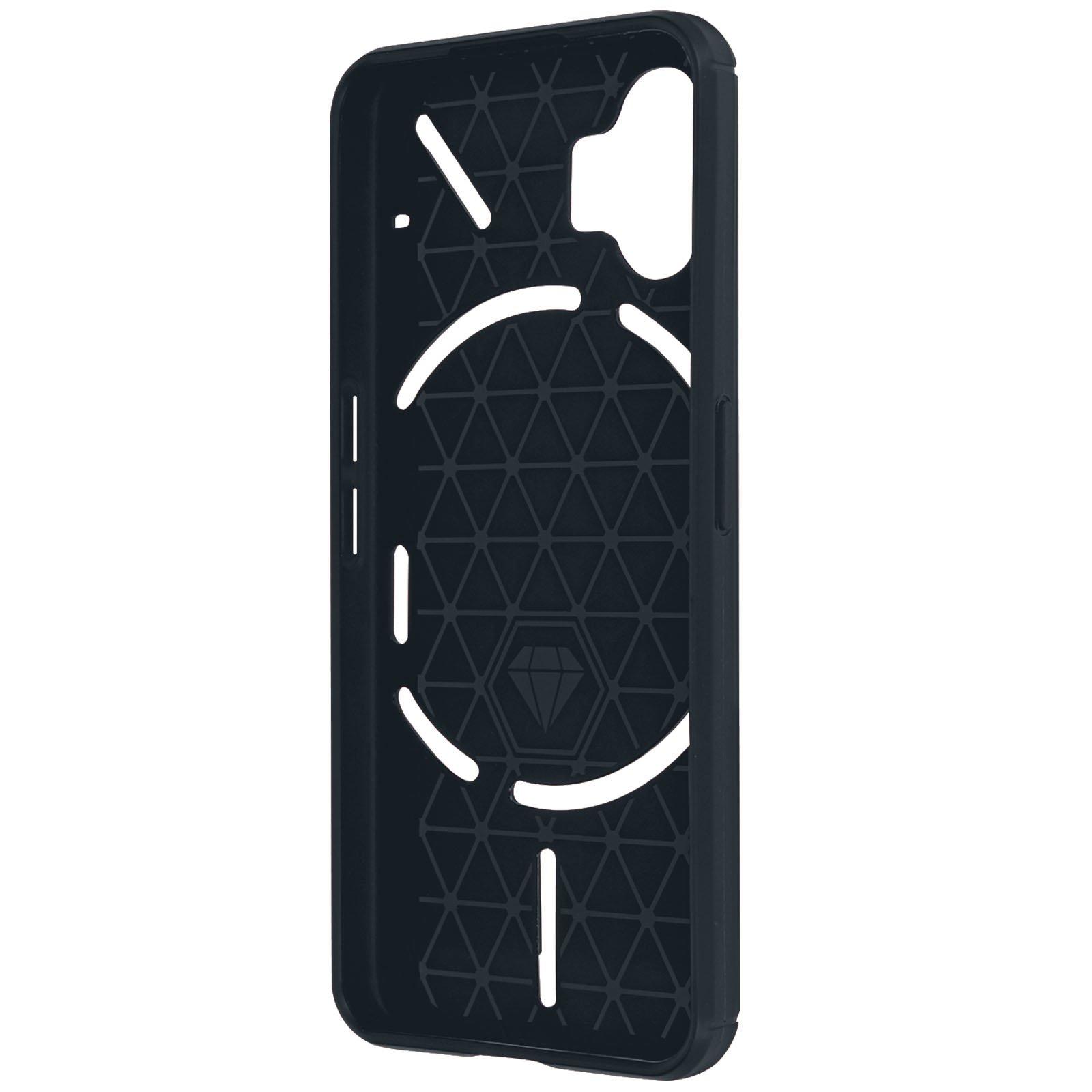 Avizar  Coque Nothing Phone 2, Bleu nuit Carbone 