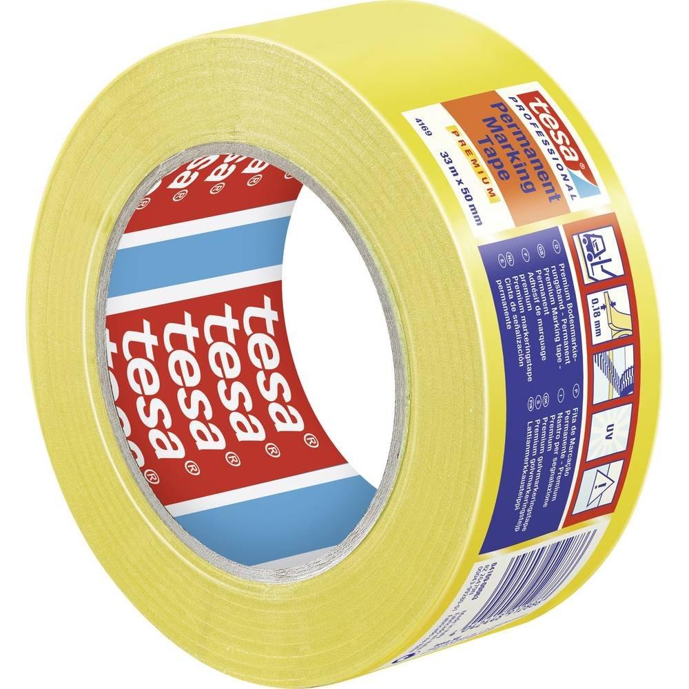 Tesa  PREMIUM  Nastro adesivo per segnalazioni ® Professional Giallo (L x L) 33 m x 50 mm 