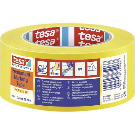 Tesa  PREMIUM  Nastro adesivo per segnalazioni ® Professional Giallo (L x L) 33 m x 50 mm 