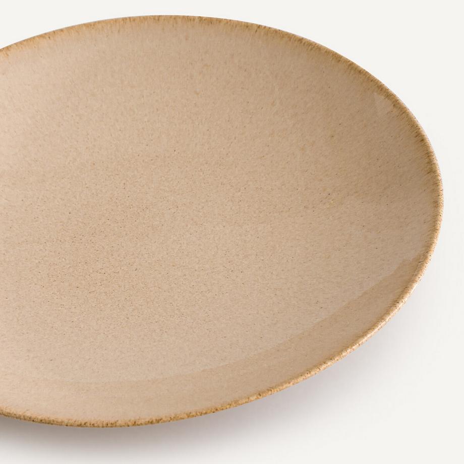 AM.PM Lot de 4 assiettes à dessert en grès émaillé  