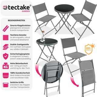 Tectake Ensemble table et chaises de jardin DUSSELDORF  