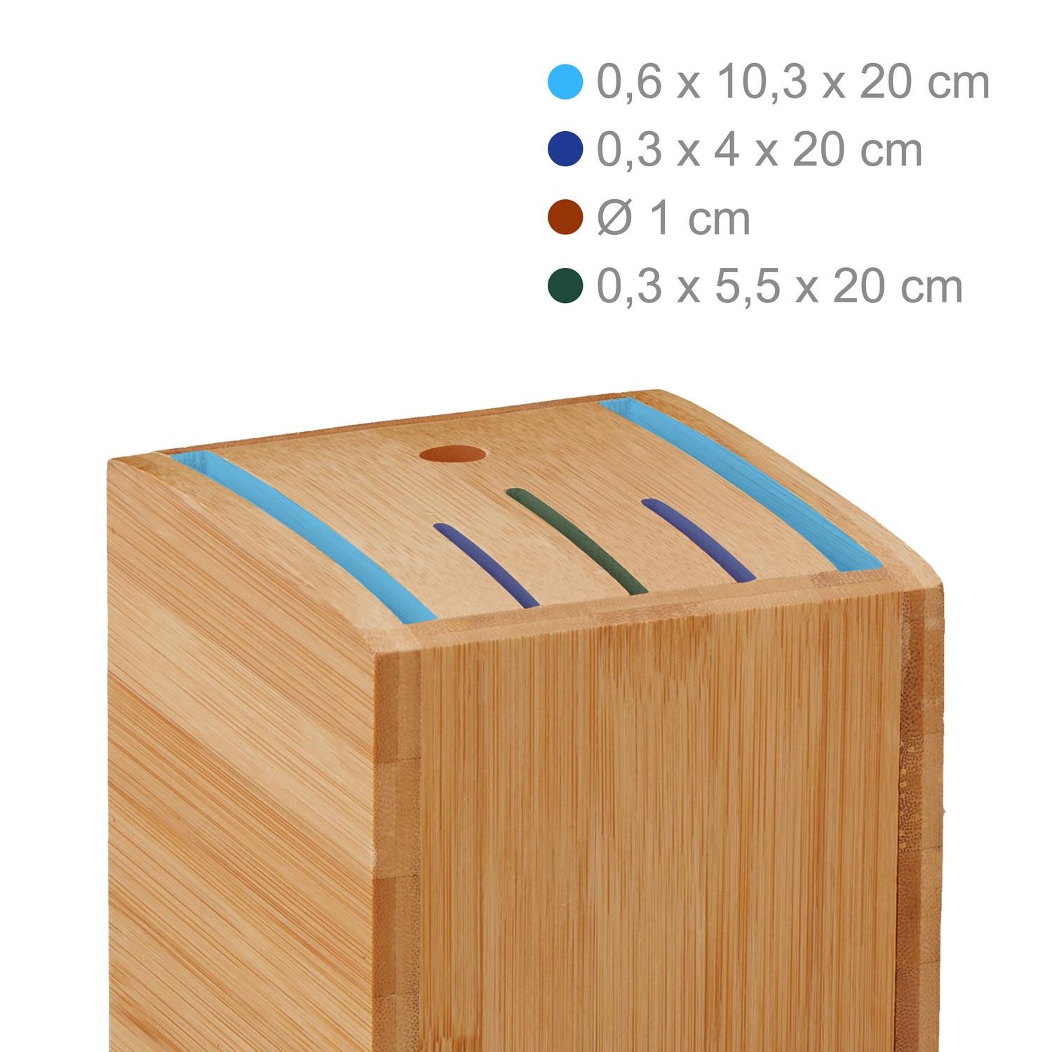 Northix Ceppo portacoltelli smontato in bambù  
