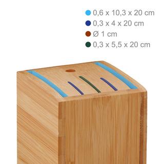 Northix Ceppo portacoltelli smontato in bambù  