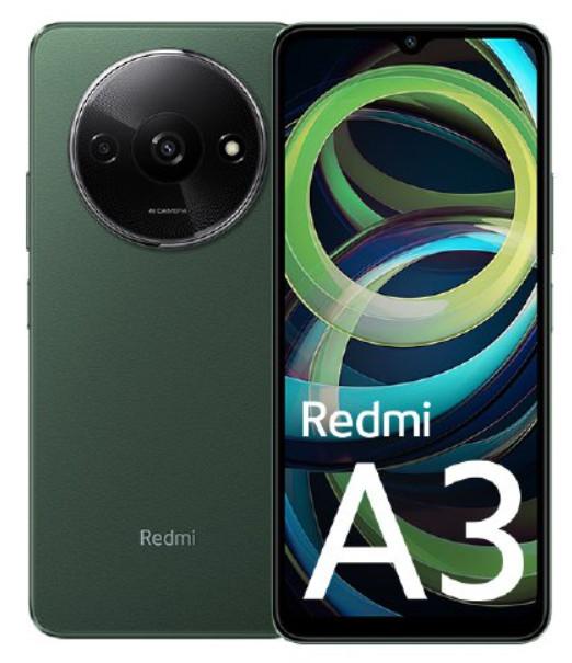 XIAOMI  Redmi A3 17 cm (6.71") Double SIM Android 14 4G USB Type-C 3 Go 64 Go 5000 mAh Vert 