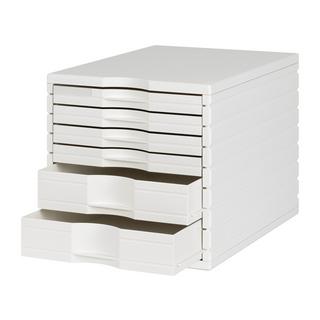 Styro office drawer box, white  