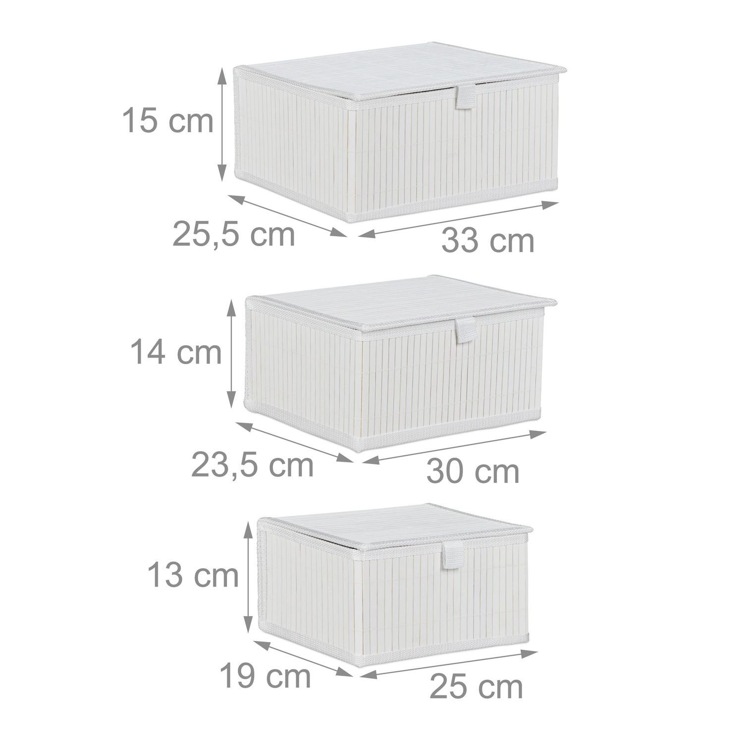 Northio Cestini portaoggetti - set da 3  