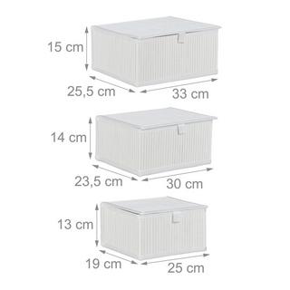 Northio Cestini portaoggetti - set da 3  