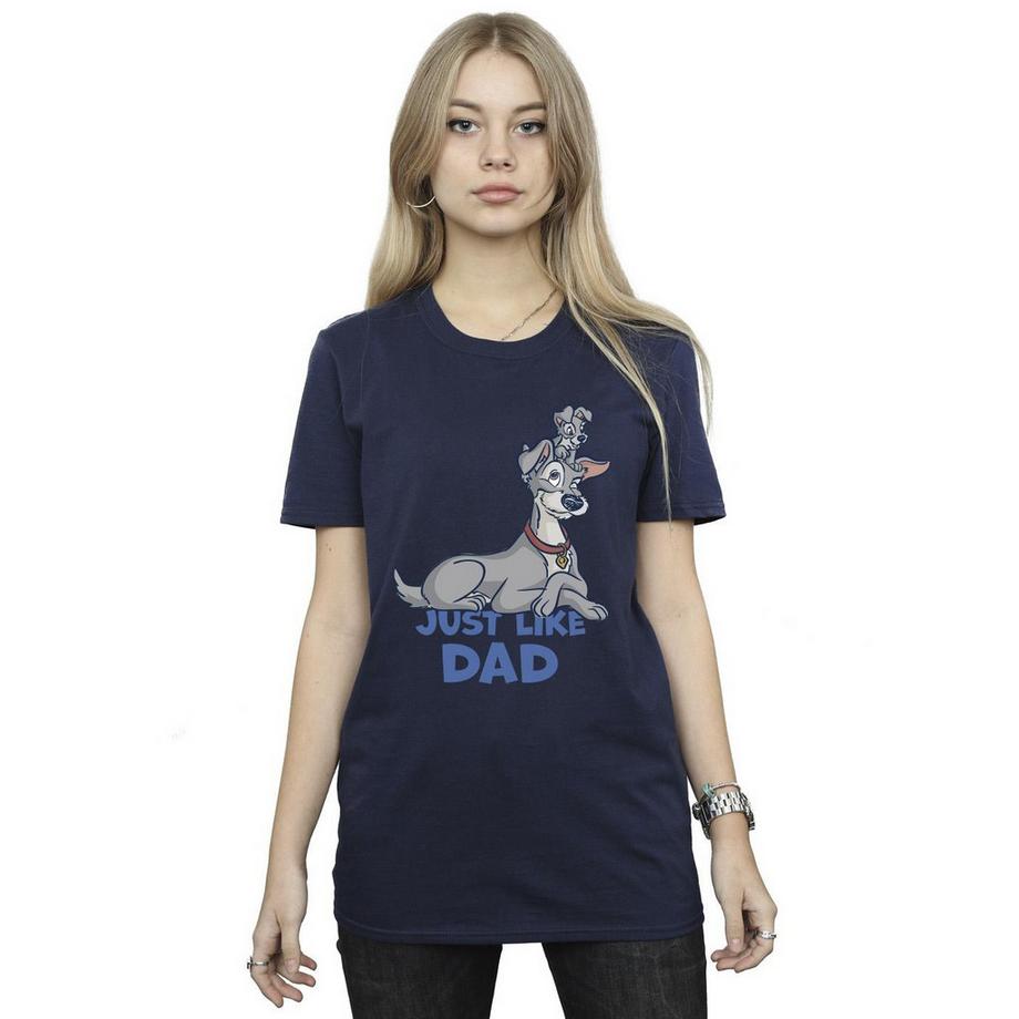 Disney Lady And The Tramp Just Like Dad T-Shirt  