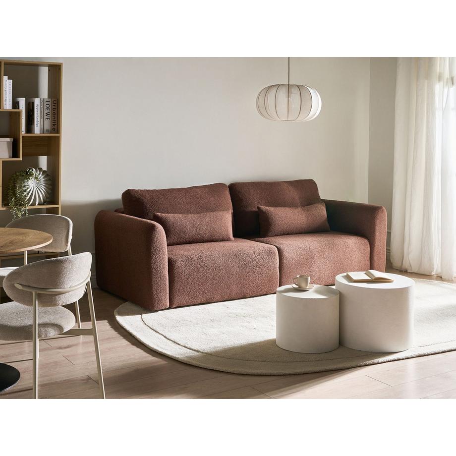 Beliani 3 Sitzer Sofa aus Bouclé Modern VAXHOLM  