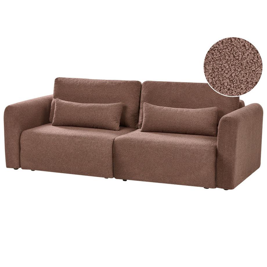 3 Sitzer Sofa aus Bouclé Modern VAXHOLM