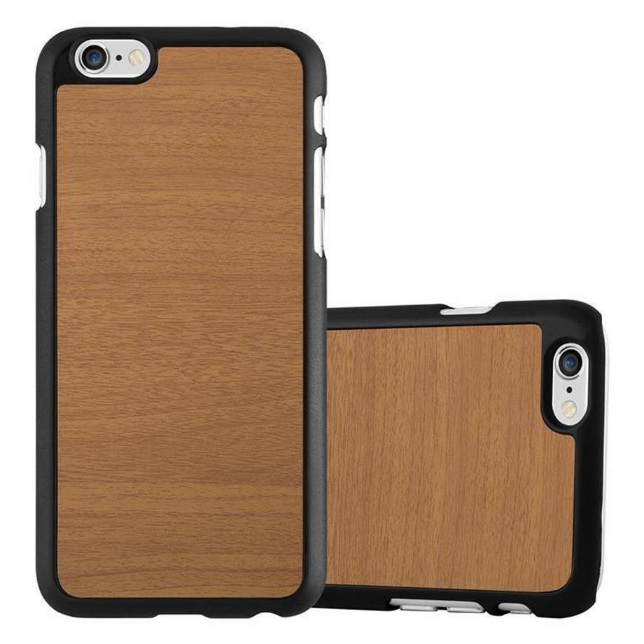 Cadorabo  Housse compatible avec Apple iPhone 6 PLUS / 6S PLUS - Hard Case Coque de protection en bois contre les rayures et les chocs 
