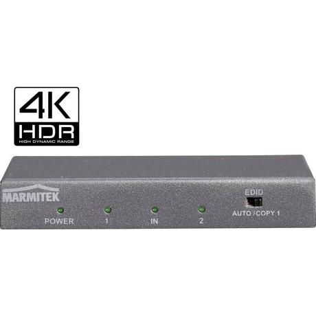 Marmitek  Répartiteur HDMI avec prise en charge UHD 4K60 (4:4:4) - 1 entrée 2 sorties 