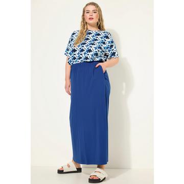 Jupe, longueur maxi, jersey, ceinture élastiquée