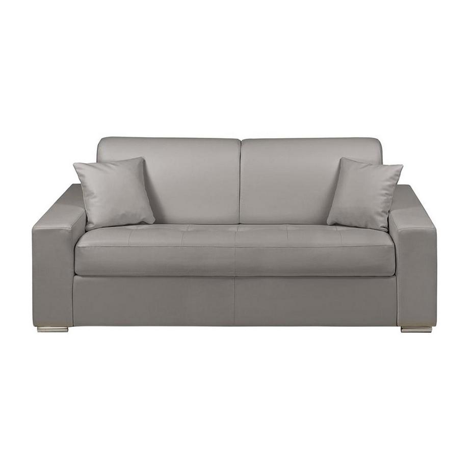 Vente-unique Canapé 3 places conible express en simili EMIR Couchage à  lattes larges 1Matelas  