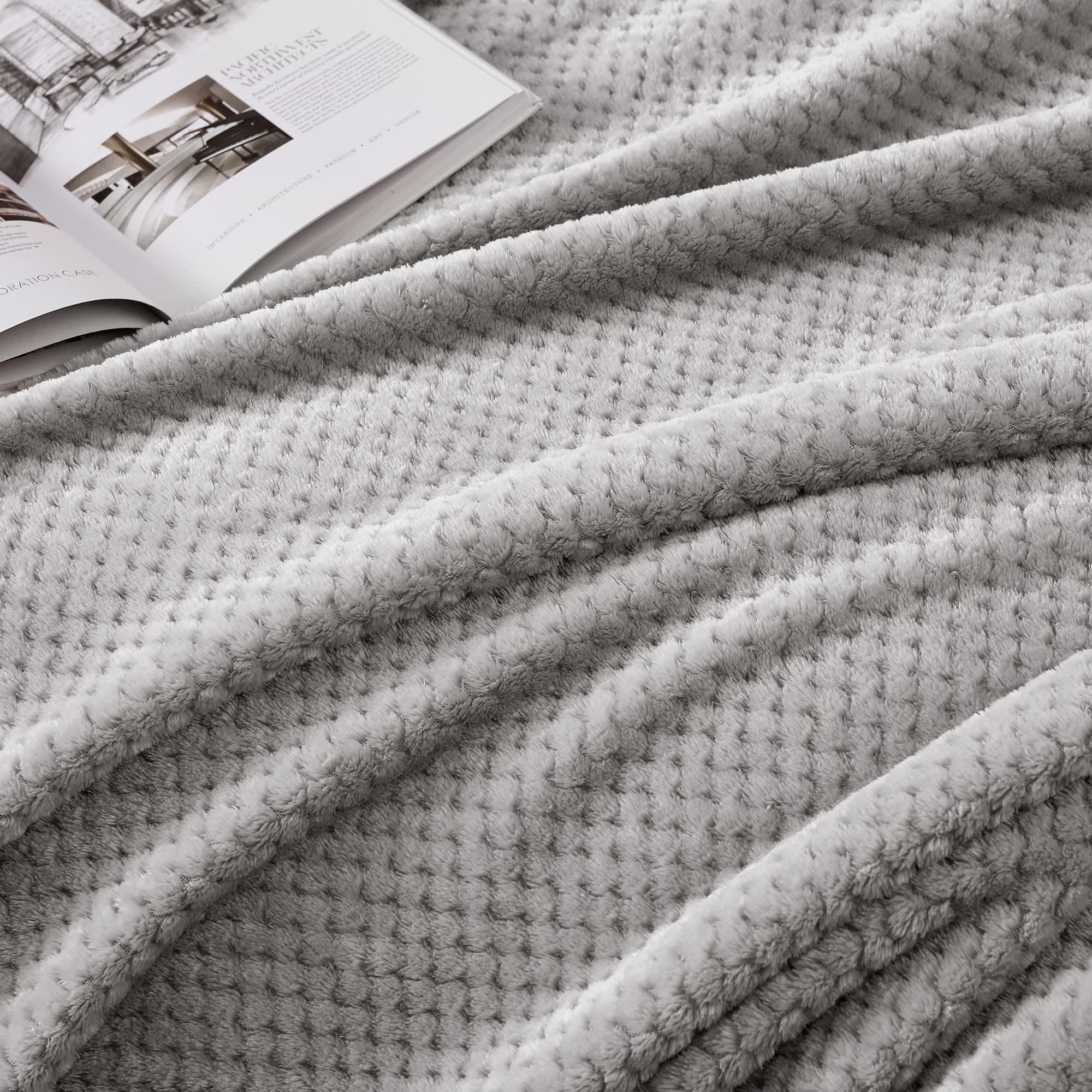 Alopini Coperta in pile super morbida e calda con motivo a nido d'ape  