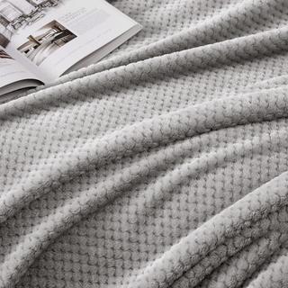 Alopini Coperta in pile super morbida e calda con motivo a nido d'ape  