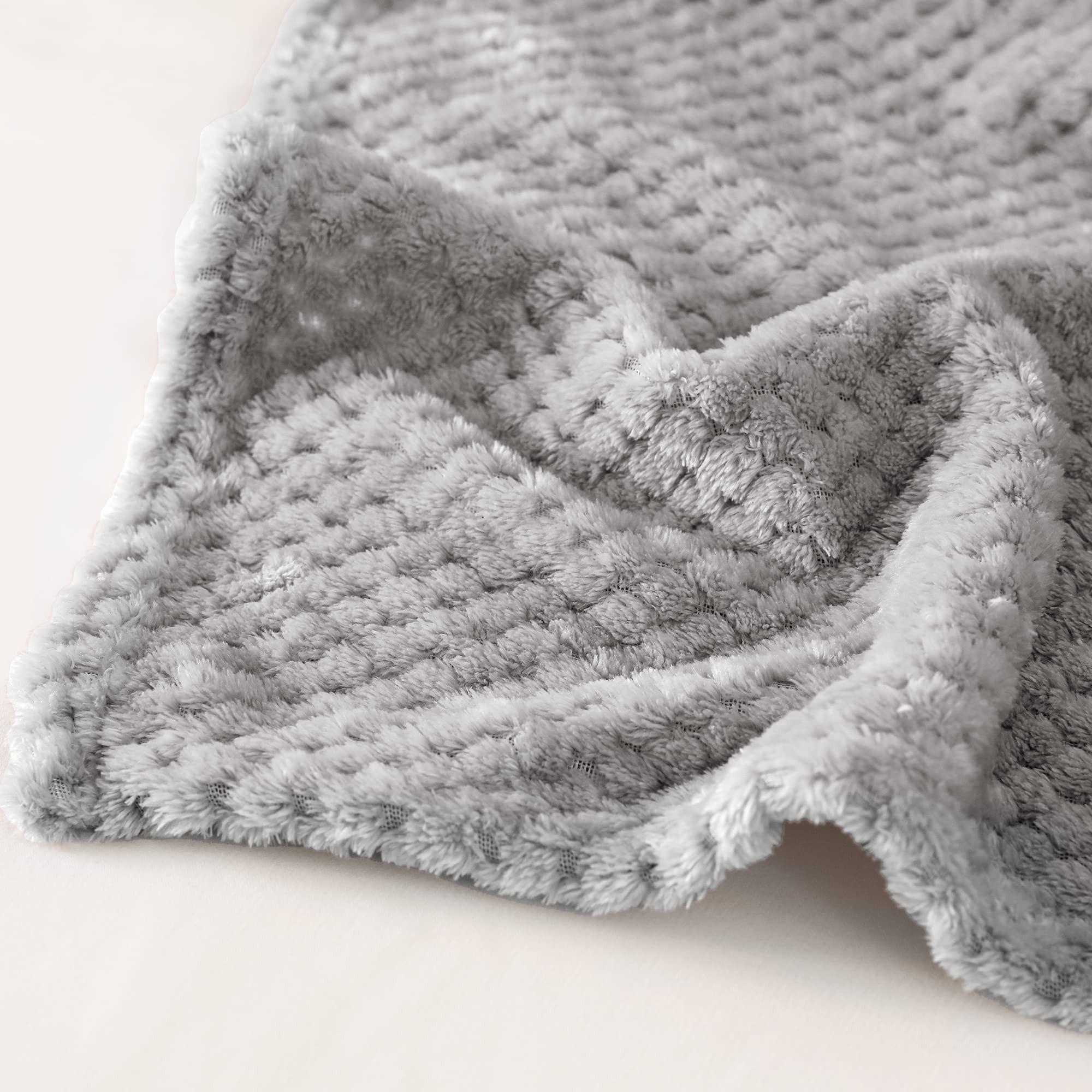 Alopini Coperta in pile super morbida e calda con motivo a nido d'ape  