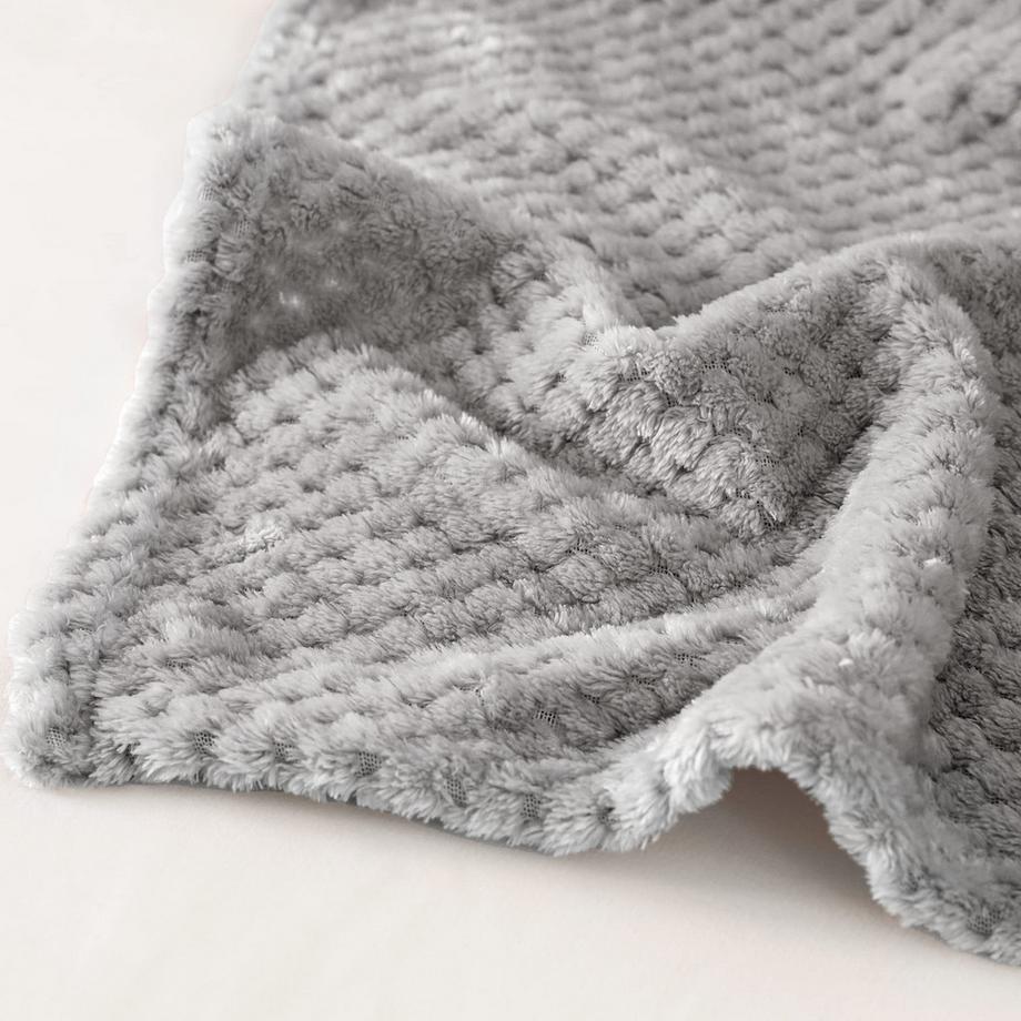 Alopini Coperta in pile super morbida e calda con motivo a nido d'ape  