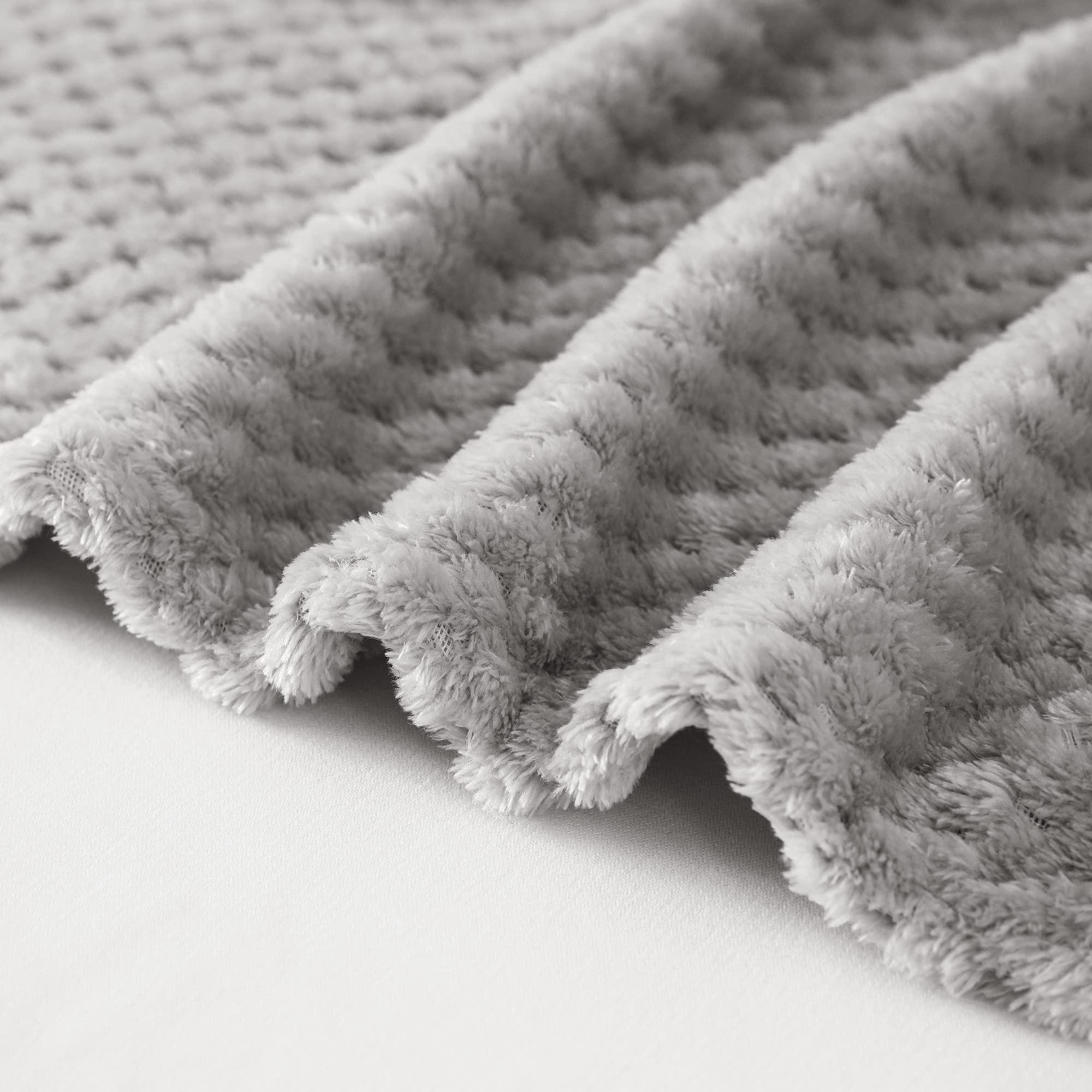 Alopini Coperta in pile super morbida e calda con motivo a nido d'ape  