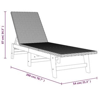 VidaXL lettino Legno  