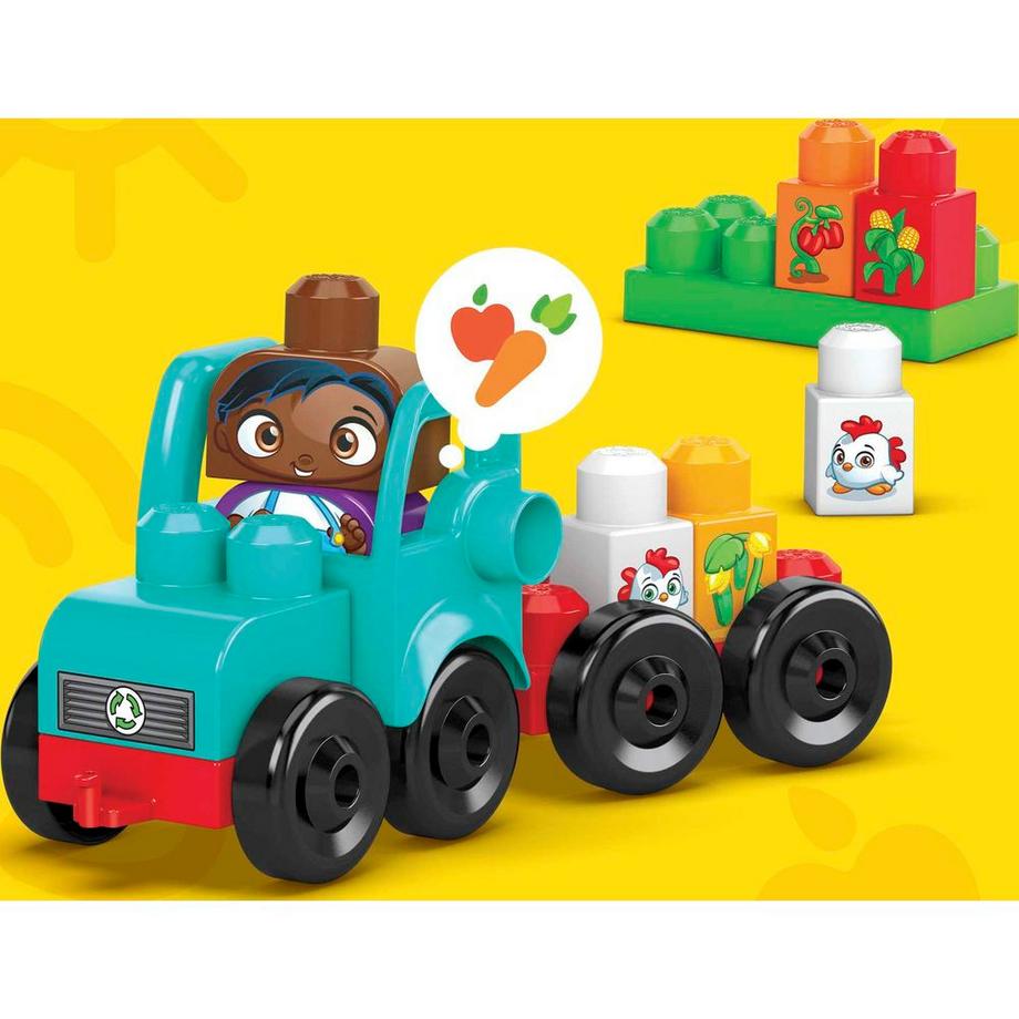 MEGA BLOKS  Green Town Anbauen & Ernten Farmspass Set (51Teile) 