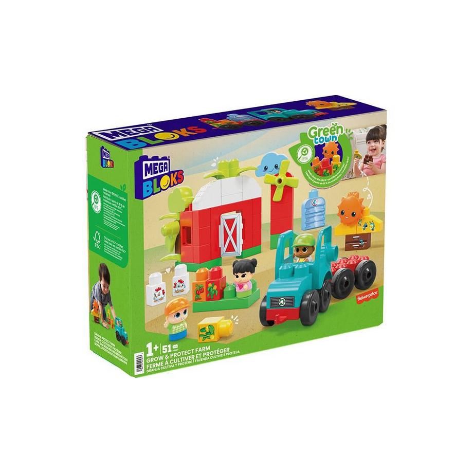 MEGA BLOKS  Green Town Anbauen & Ernten Farmspass Set (51Teile) 