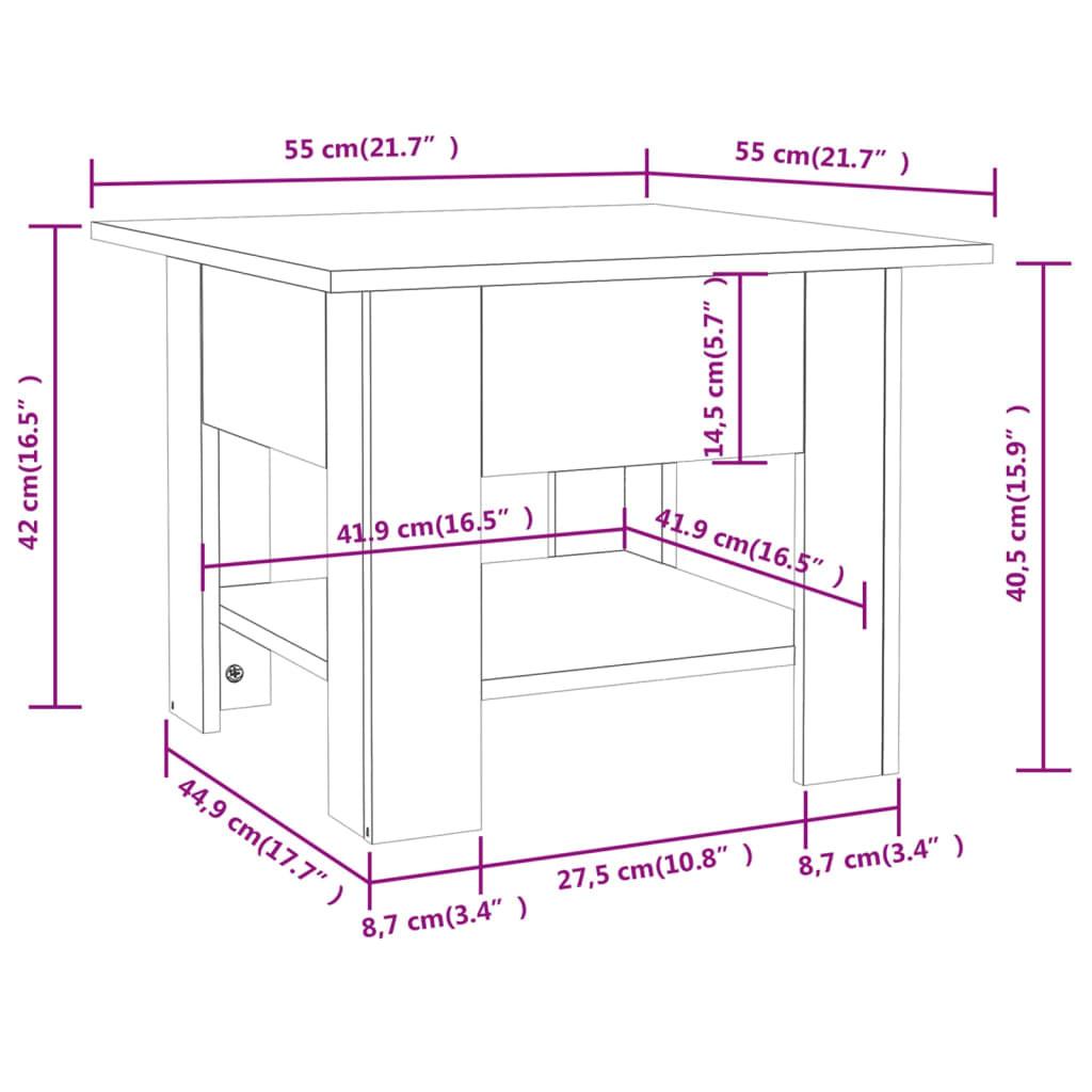 VidaXL Table basse bois d'ingénierie  