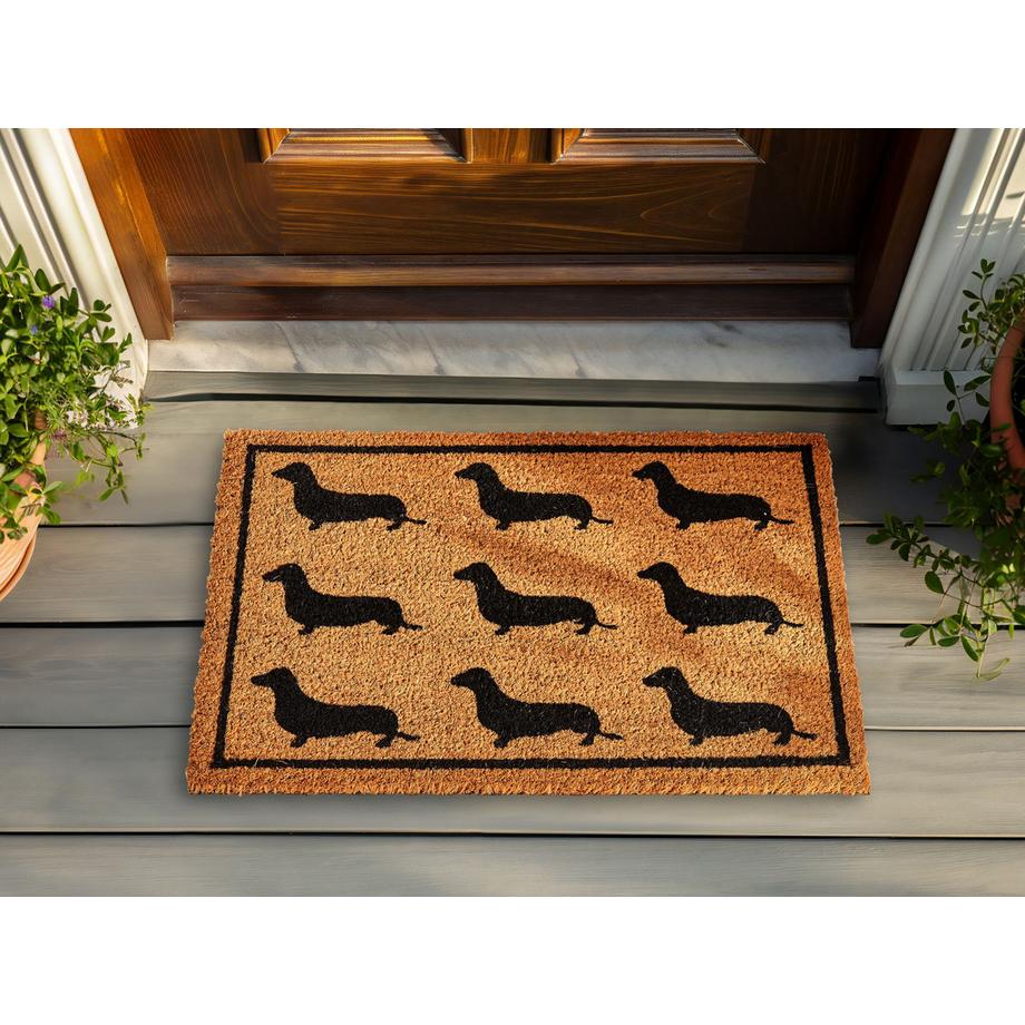 Beliani Tappetino da Ingresso en Fibra di Cocco Moderno SIKARAM  