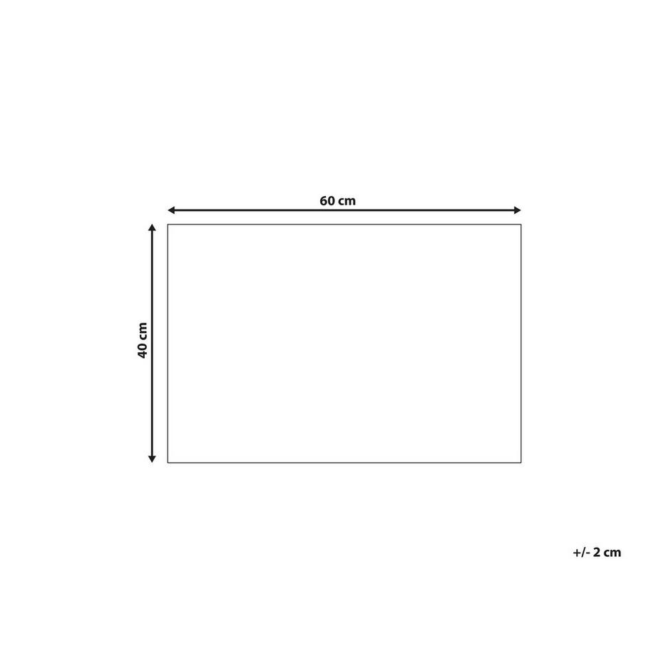 Beliani Tappetino da Ingresso en Fibra di Cocco Moderno SIKARAM  