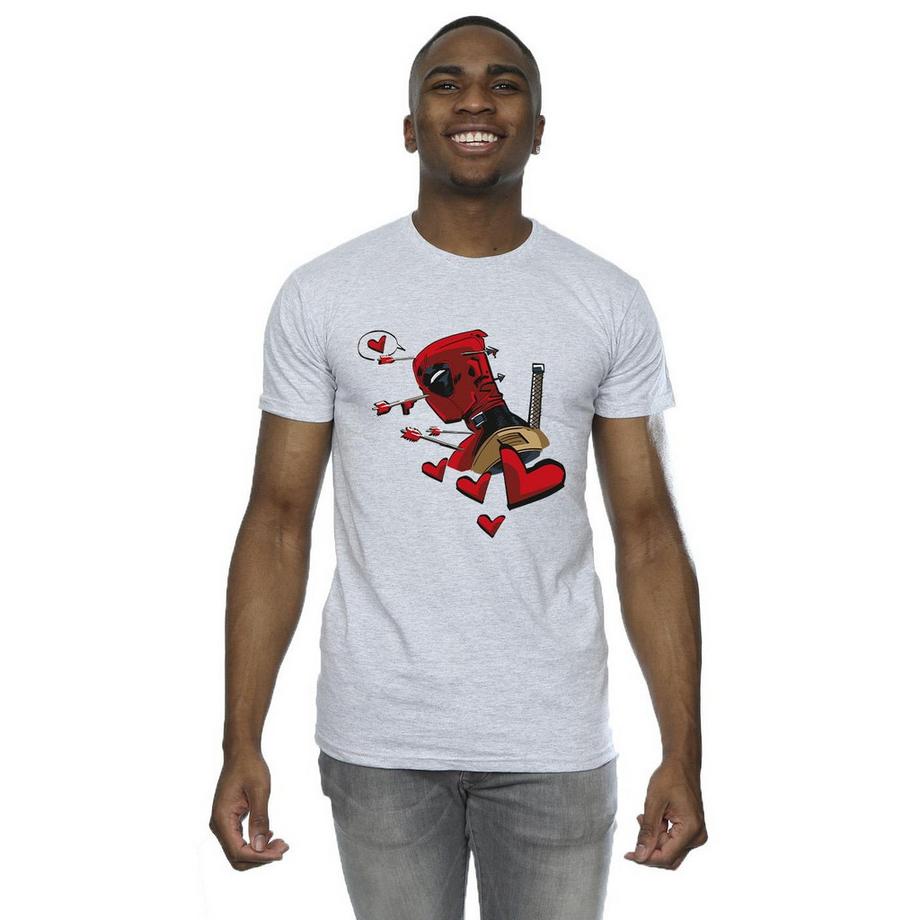 MARVEL Deadpool Valentinstag Grafik T-Shirt  