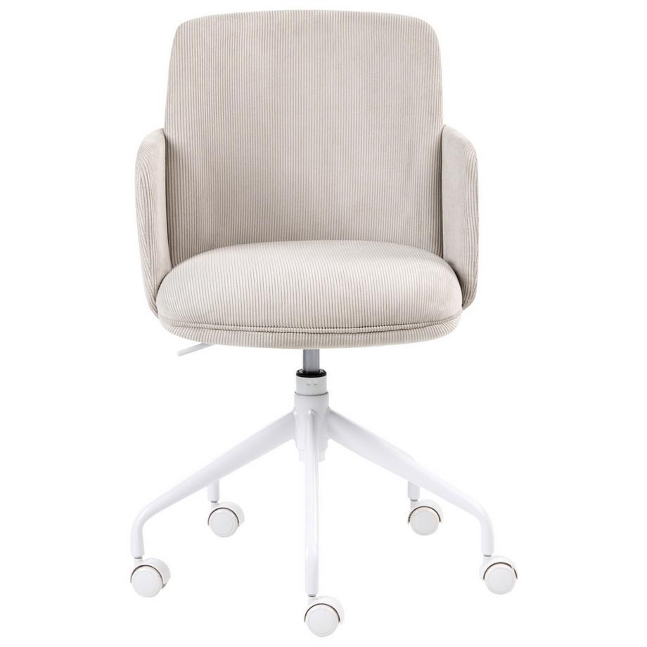 Beliani Bürostuhl aus Cord Minimalistisch DRYDEN  