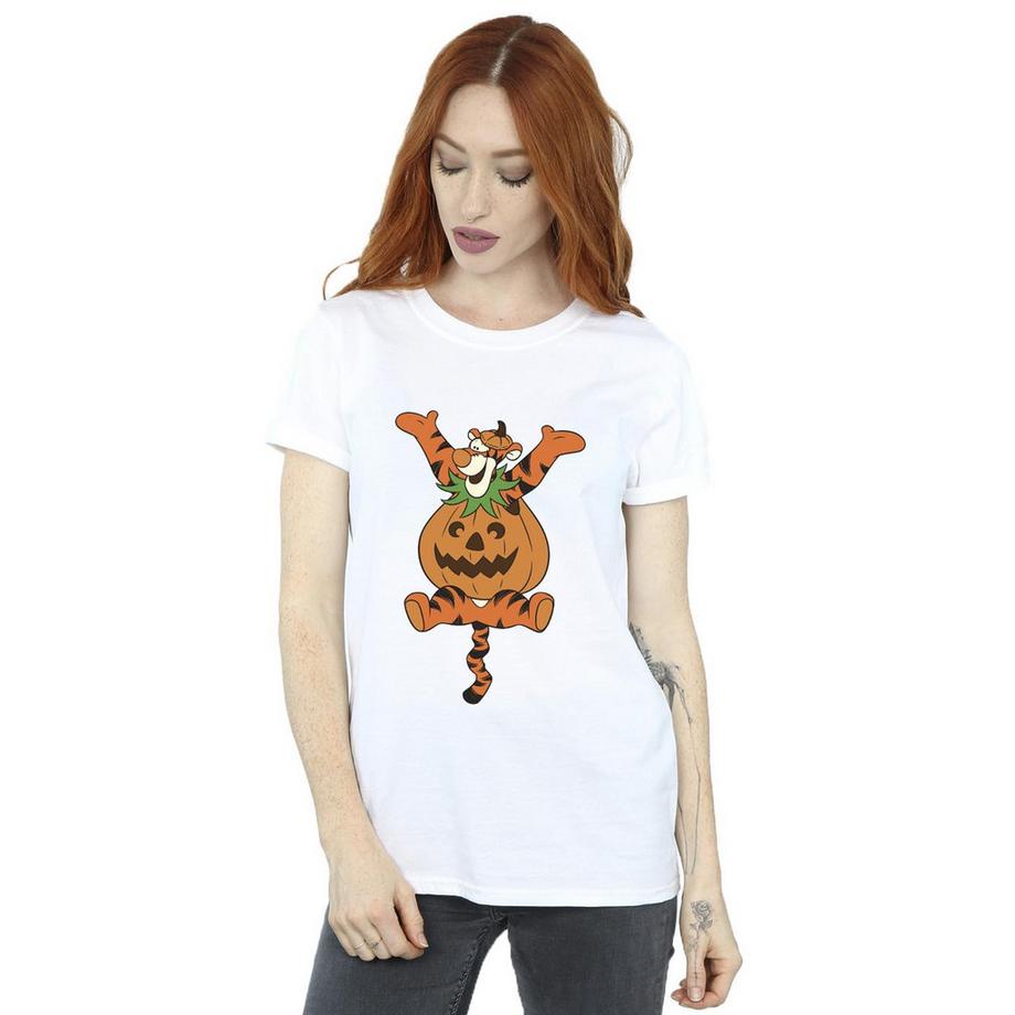 Winnie the Pooh Tigger Kürbis Print Slim Fit T-Shirt  