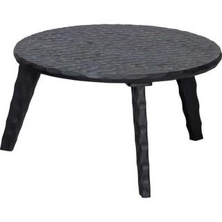mutoni Table d'appoint Moises bois de manguier noir 64x64  