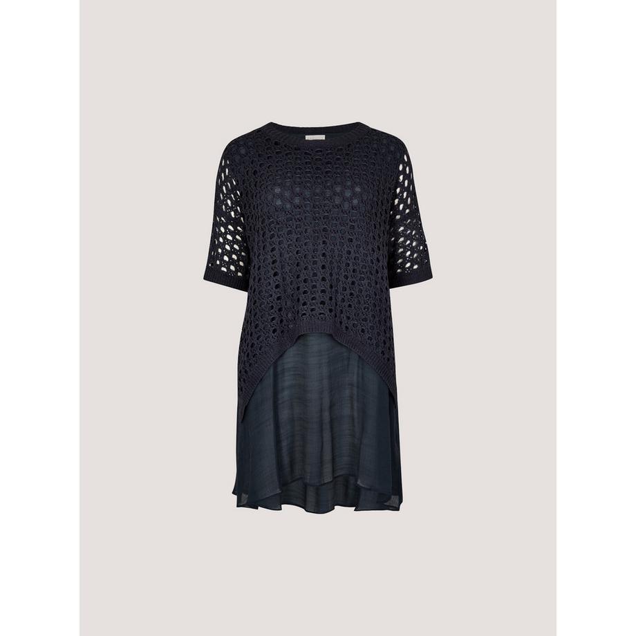 APRICOT Top tunica in maglia a rete  