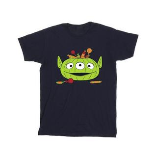 Toy Story T-shirt Alien Pumpkin Basket Halloween  