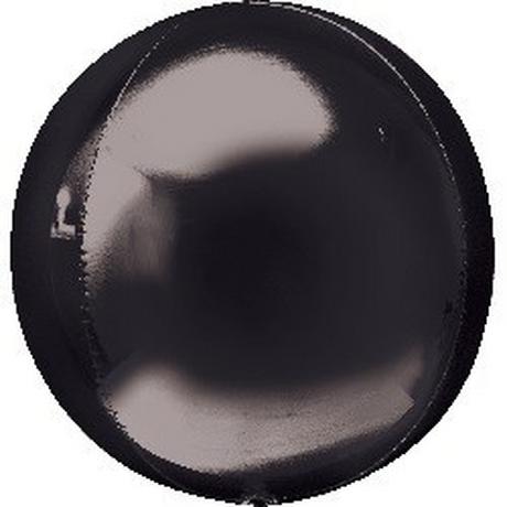 Anagram  Ballon Mylar Sphérique Orbz Noir 