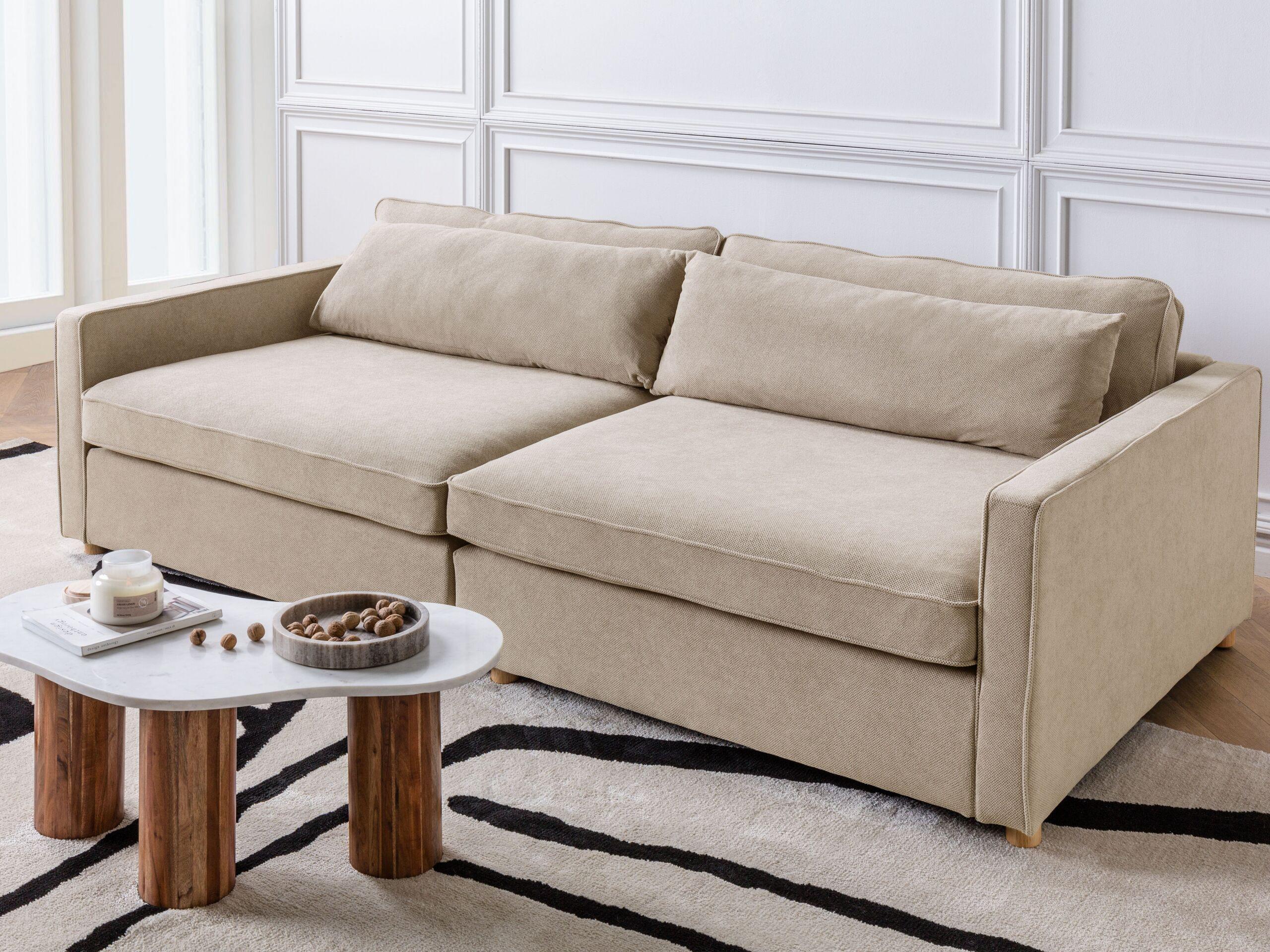 Beliani 3 Sitzer Sofa aus Polyester Modern VINSTRA  