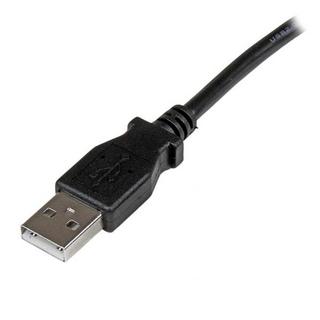 STARTECH.COM  Câble USB 2.0 A vers USB B Coudé à Gauche Mâle / Mâle pour imprimante - 3 m - Noir 