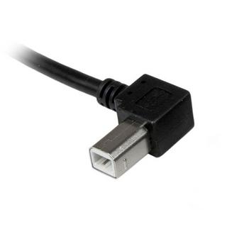 STARTECH.COM  Câble USB 2.0 A vers USB B Coudé à Gauche Mâle / Mâle pour imprimante - 3 m - Noir 