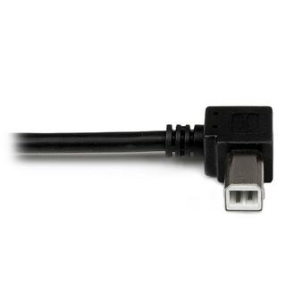 STARTECH.COM  Câble USB 2.0 A vers USB B Coudé à Gauche Mâle / Mâle pour imprimante - 3 m - Noir 